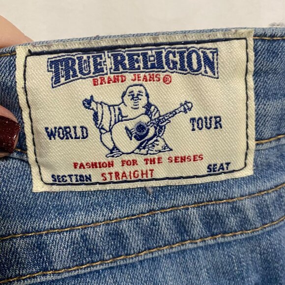 True Religion Straight Leg Jeans Low Rise Size 27 - Picture 5 of 14